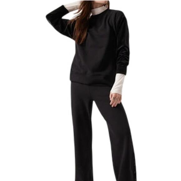 Love, Fire Casual Black Velvet Crewneck Sweater, Size 1X, NWT! - Picture 2 of 5